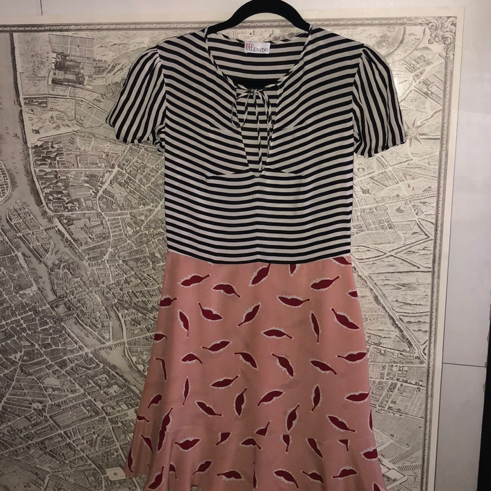 RED VALENTINO  Ft Flare silk dress size 4